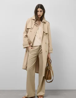 Gabardina clásica beige
