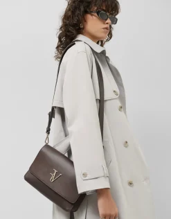 Gabardina larga clásica gris claro