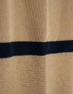 Jersey rayas camel/marino