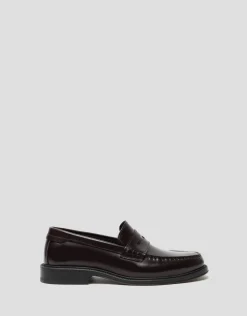 Mocasín masculino piel marrón con antifaz
