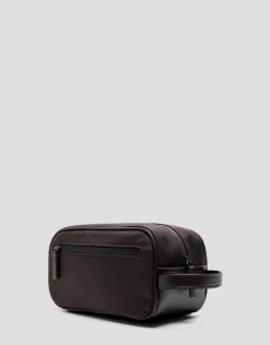 Neceser masculino Mim nailon marrón