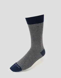 Pack calcetines gris melange y cuadros azules