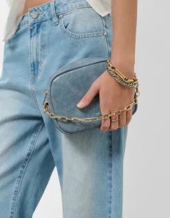 Pantalón ancho vaquero azul claro