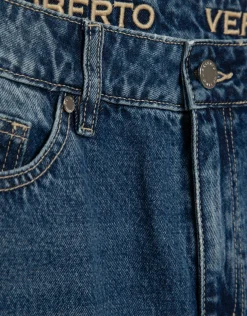 Pantalón ancho vaquero azul