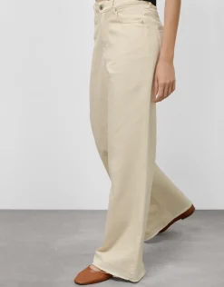 Pantalón ancho vaquero crudo