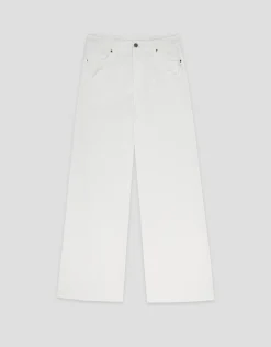 Pantalón ancho vaquero crudo