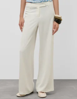 Pantalón cargo ancho twill crudo