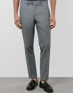 Pantalón chino ojo de perdiz color marino