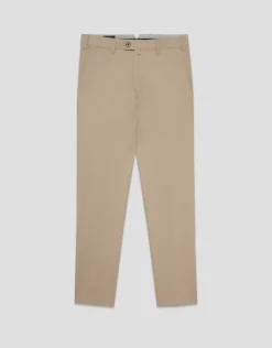 Pantalón chino ojo de perdiz color tostado claro