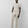 Pantalón chino regular algodón tintado beige