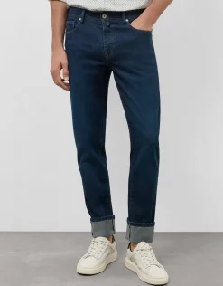 Pantalón denim slim azul oscuro