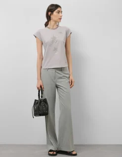 Pantalón recto gris vigoré