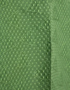 Pantalón recto piqué verde wasabi