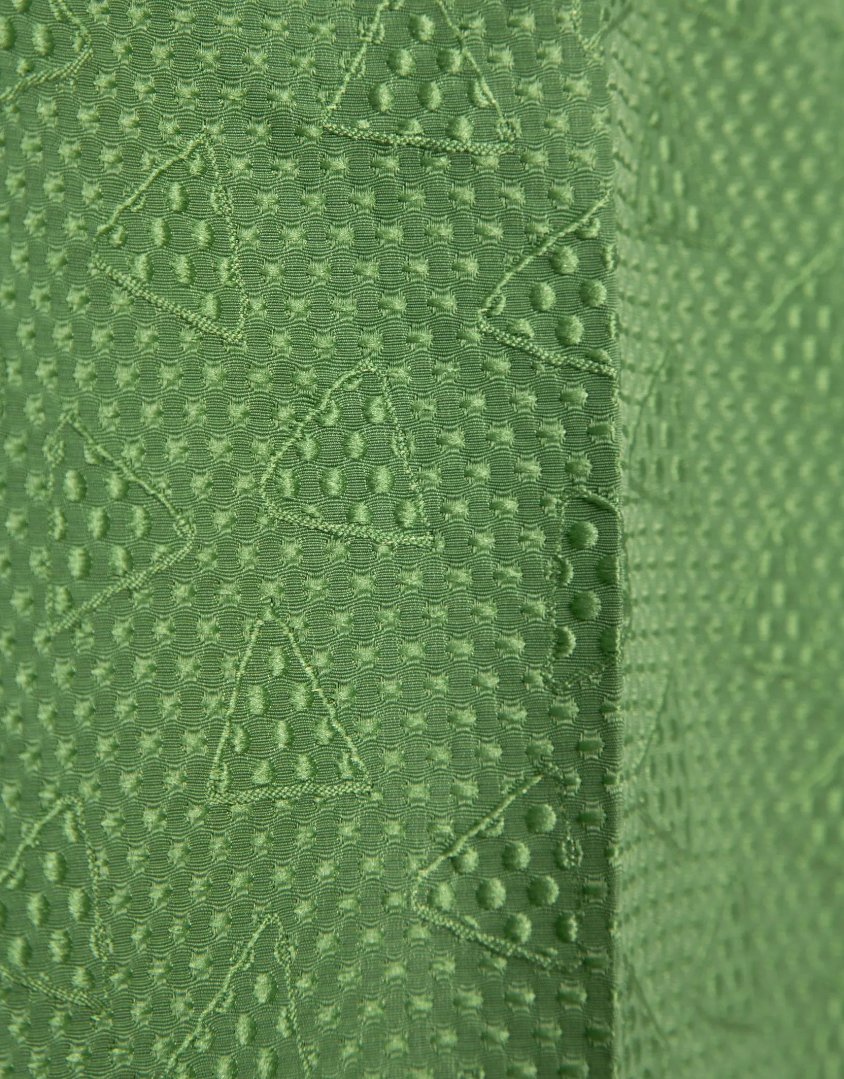 Pantalón recto piqué verde wasabi