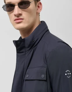 Parka cuatro bolsillo marino