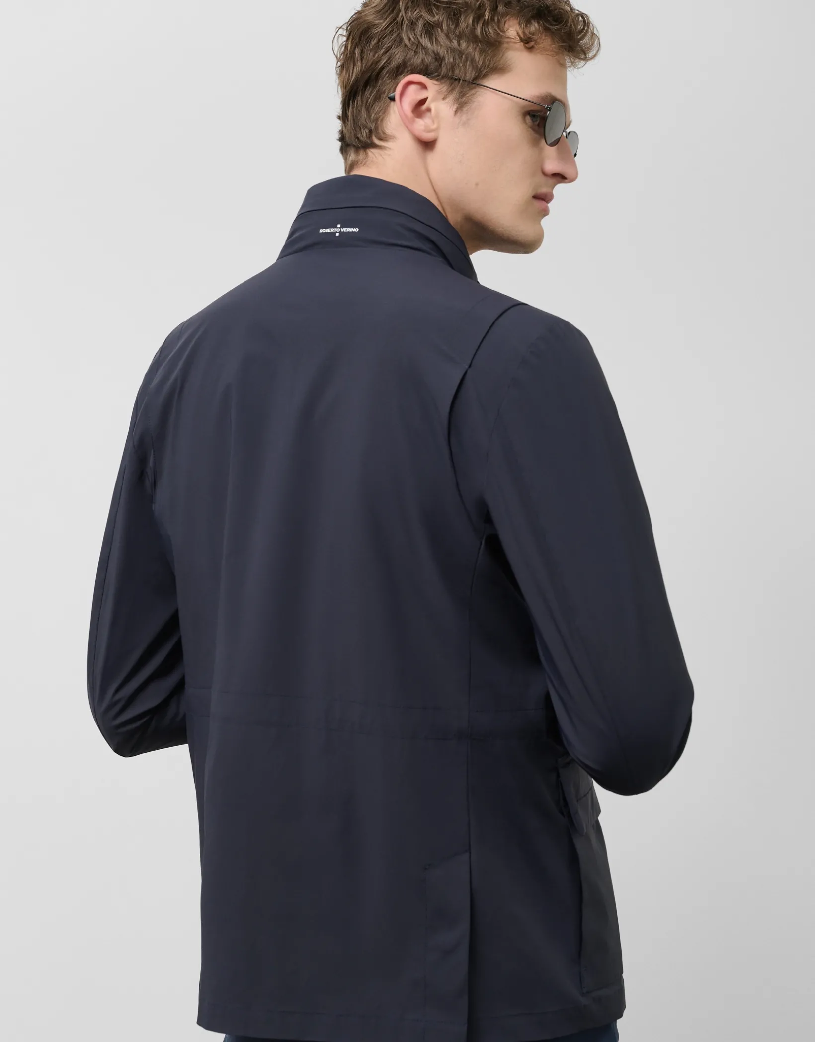 Parka cuatro bolsillo marino