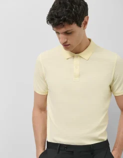 Polo piqué tintado amarillo