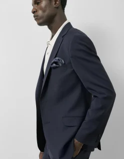 Traje half canvas regular fit azul oscuro