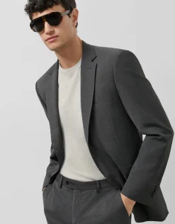 Traje half canvas regular fit gris oscuro