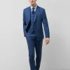 Traje half canvas slim fit cuadros tonos azules