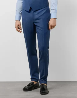 Traje half canvas slim fit cuadros tonos azules