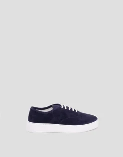 Zapatilla deportiva serraje marino