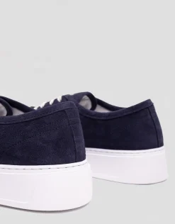 Zapatilla deportiva serraje marino